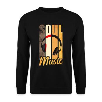 Soul Musik - Unisex Pullover - Schwarz - Vorne - Alina (178cm) & Michal (187cm)