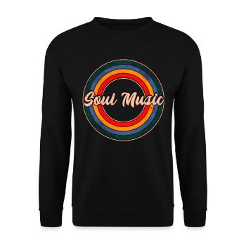Soul Musik - Unisex Pullover - Schwarz - Vorne - Alina (178cm) & Michal (187cm)