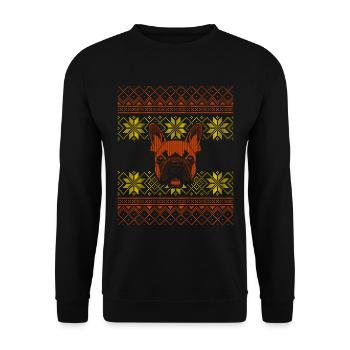 Bouledogue français - Sweat-shirt Unisexe - noir - Devant - Alina (178cm) & Michal (187cm)