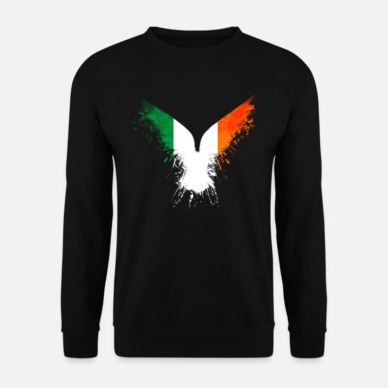 Irland Flagge - Unisex Pullover - Schwarz