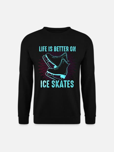 Patinage sur glace Patinage artistique - Sweat-shirt Unisexe - noir