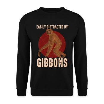 Gibbon - Unisex Pullover - Schwarz - Vorne - Alina (178cm) & Michal (187cm)