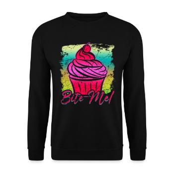 Cupcake - Unisex Pullover - Schwarz - Vorne - Alina (178cm) & Michal (187cm)