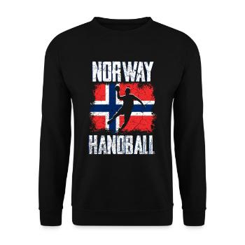 Norvège Handball - Sweat-shirt Unisexe - noir - Devant - Alina (178cm) & Michal (187cm)