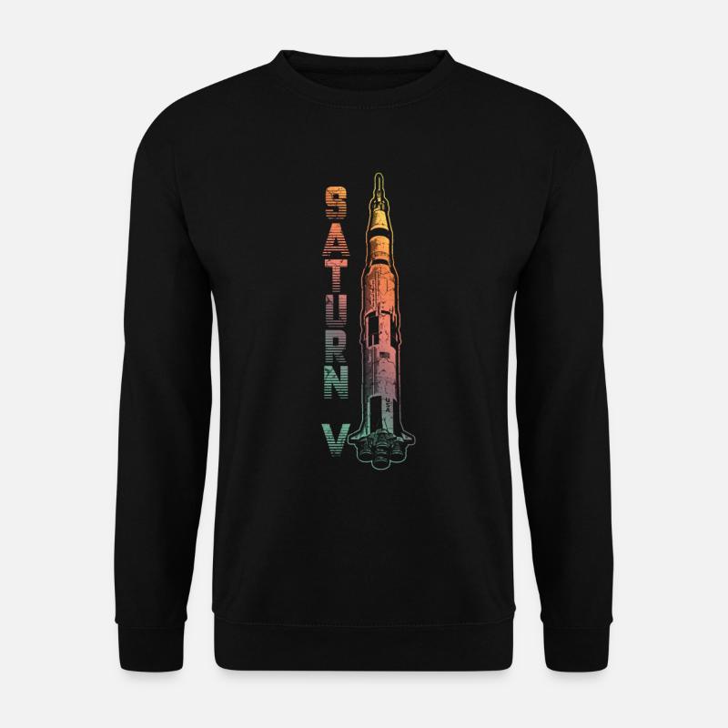 Saturn V Rakete - Unisex Pullover - Schwarz