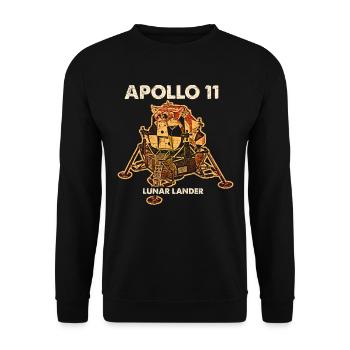 Apollo Lunar Module - Unisex Sweatshirt - black - Front - Alina (178cm) & Michal (187cm)