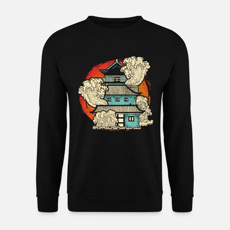 Japanische Kunst - Unisex Pullover - Schwarz