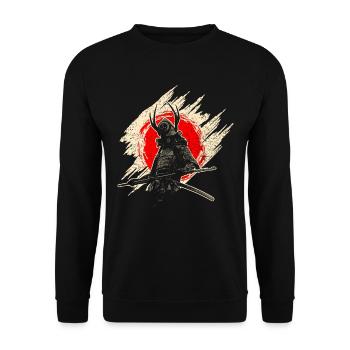 Samouraï - Sweat-shirt Unisexe - noir - Devant - Alina (178cm) & Michal (187cm)