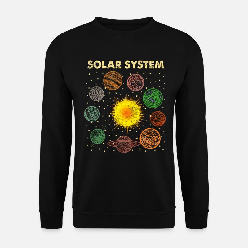 Système solaire - Sweat-shirt Unisexe - noir