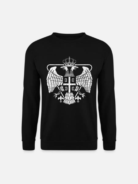 Serbien Adler Wappen - Unisex Pullover - Schwarz