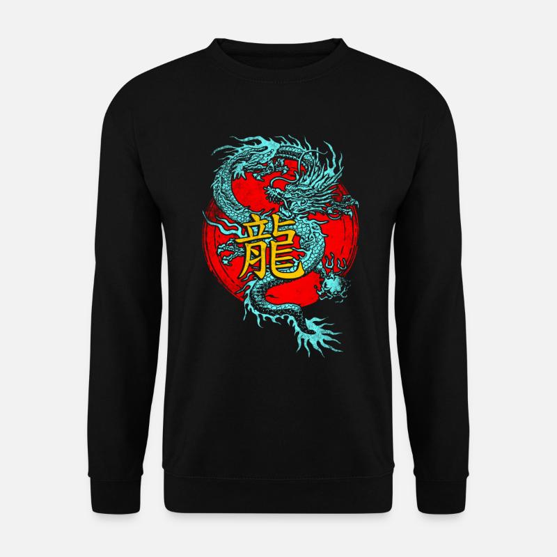 Chinese Dragon - Unisex Sweatshirt - black