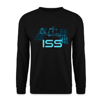 Internationale Raumstation ISS - Unisex Pullover - Schwarz - Vorne - Alina (178cm) & Michal (187cm)