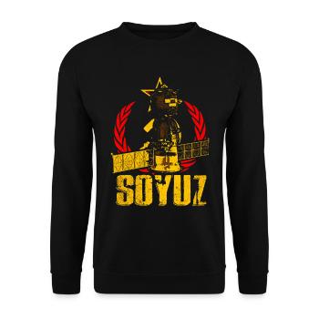 Vaisseau spatial Soyouz - Sweat-shirt Unisexe - noir - Devant - Alina (178cm) & Michal (187cm)