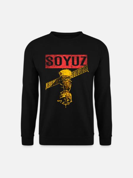 Soyuz spaceship Soviet Union - Unisex Sweatshirt - black