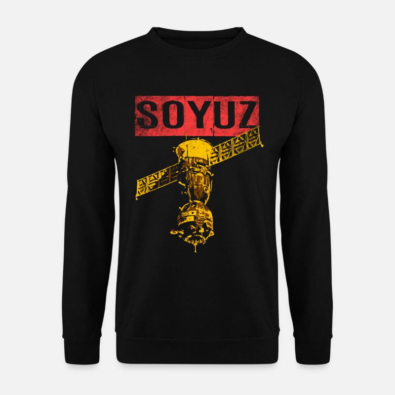 Soyuz spaceship Soviet Union - Unisex Sweatshirt - black