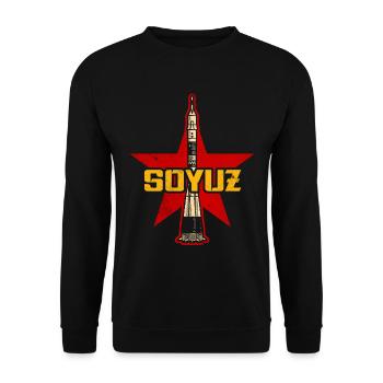 Soyuz Rocket - Unisex Sweatshirt - black - Front - Alina (178cm) & Michal (187cm)