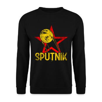 Sputnik 1 Satellite - Unisex Sweatshirt - black - Front - Alina (178cm) & Michal (187cm)