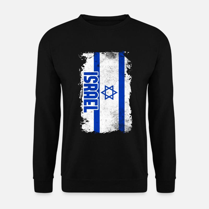 Israel Flag - Unisex Sweatshirt - black