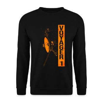 Sonde spatiale Voyager - Sweat-shirt Unisexe - noir - Devant - Alina (178cm) & Michal (187cm)