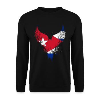 Drapeau de Cuba - Sweat-shirt Unisexe - noir - Devant - Alina (178cm) & Michal (187cm)