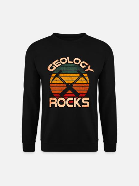 Geologie rockt - Unisex Pullover - Schwarz