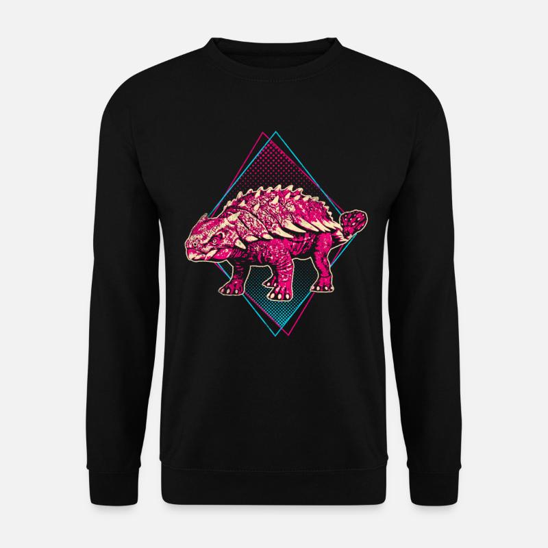 Ankylosaurus Dinosaur - Unisex Sweatshirt - black