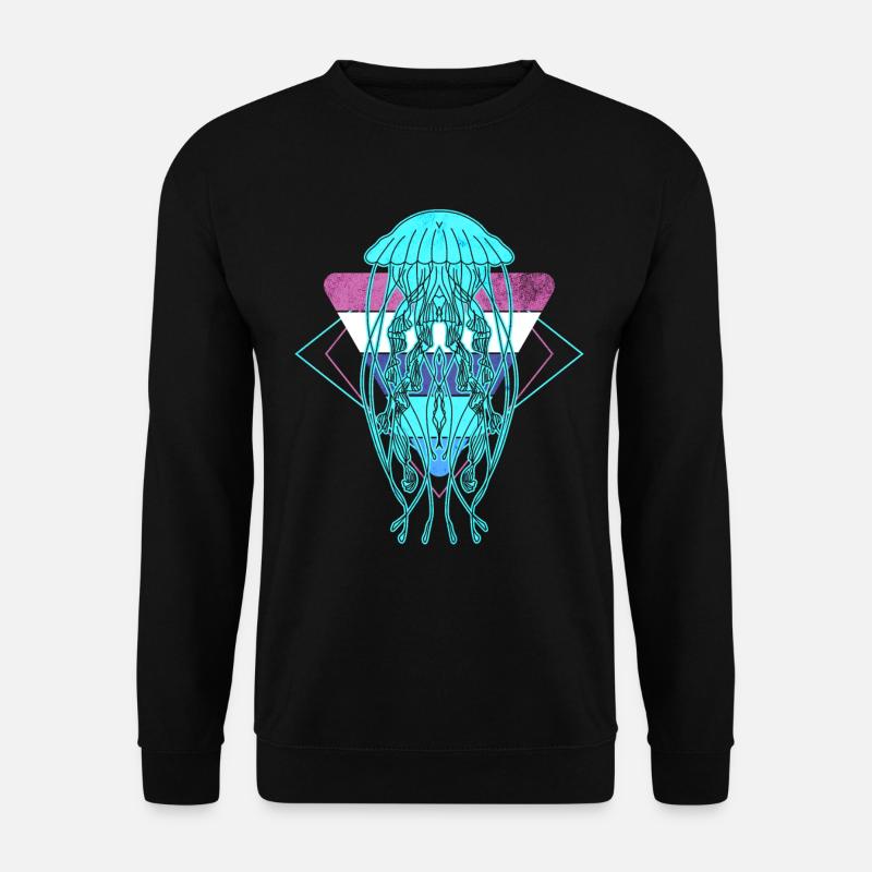 Bunte Qualle - Unisex Pullover - Schwarz