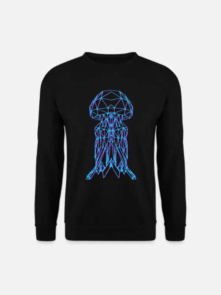 Qualle Vaporwave - Unisex Pullover - Schwarz