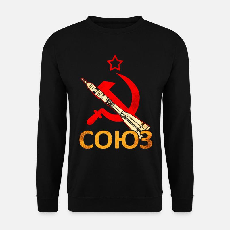 Sojus Rakete Sowjetunion - Unisex Pullover - Schwarz