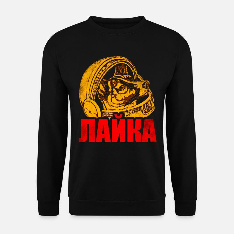 Laika Chien de l’espace - Sweat-shirt Unisexe - noir