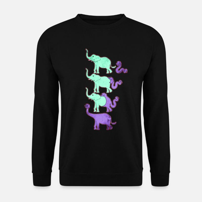 Funny evolution of dinosaurs - Unisex Sweatshirt - black