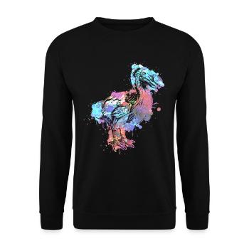 Dodo - Unisex Pullover - Schwarz - Vorne - Alina (178cm) & Michal (187cm)