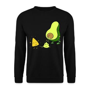 Lawyer humor guacamole - Unisex Sweatshirt - black - Front - Alina (178cm) & Michal (187cm)