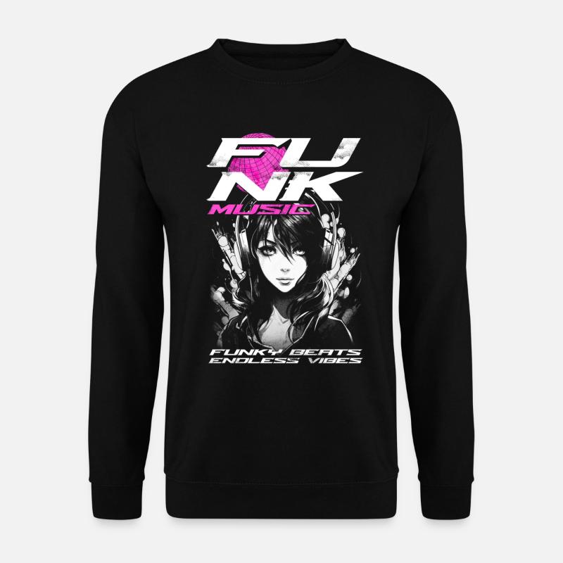 Funk Musik - Unisex Pullover - Schwarz