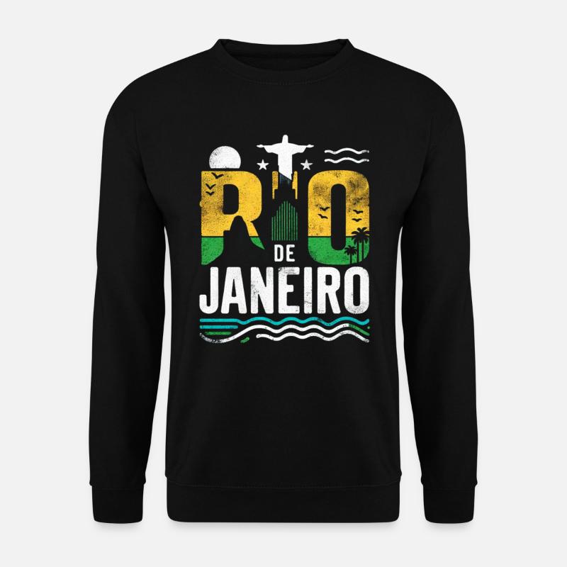 Rio de Janeiro Brasilien - Unisex Pullover - Schwarz