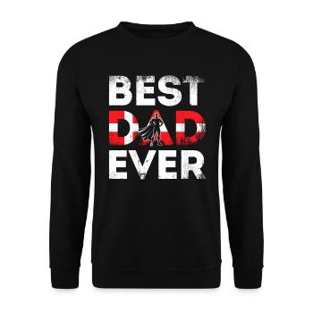 Meilleur papa de tous les temps - Danemark - Sweat-shirt Unisexe - noir - Devant - Alina (178cm) & Michal (187cm)