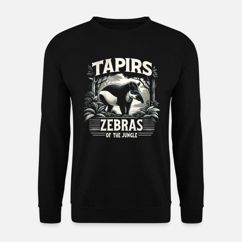 Tapirs - Les zèbres de la jungle - Sweat-shirt Unisexe - noir