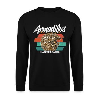 Armadillo - Drôle de dicton - Sweat-shirt Unisexe - noir - Devant - Alina (178cm) & Michal (187cm)