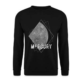 Mercure, planète, système solaire - Sweat-shirt Unisexe - noir - Devant - Alina (178cm) & Michal (187cm)