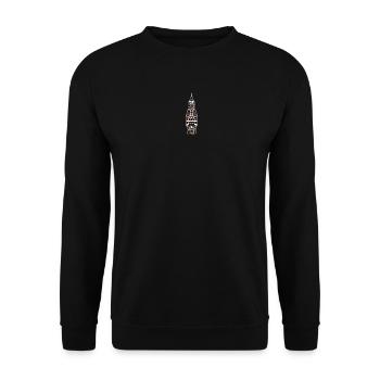 Palace of Peace The Hague, Netherlands, Court of Justice - Unisex Sweatshirt - black - Front - Alina (178cm) & Michal (187cm)