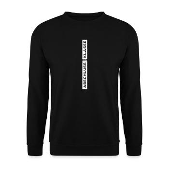 Graduating Class of 2026 Colour White - Unisex Sweatshirt - black - Front - Alina (178cm) & Michal (187cm)