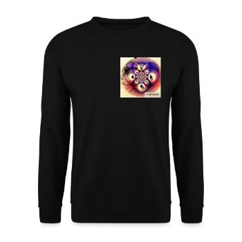 70's moped/scooter - Unisex Sweatshirt - black - Front - Alina (178cm) & Michal (187cm)