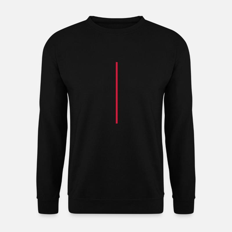 strich - Unisex Pullover - Schwarz