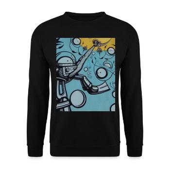 nautic_sun - Unisex Pullover - Schwarz - Vorne - Alina (178cm) & Michal (187cm)