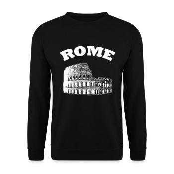 Rom Italien Kolosseum - Unisex Pullover - Schwarz - Vorne - Alina (178cm) & Michal (187cm)