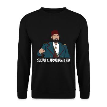 Sultan 2. Abdulhamid Han - Unisex Pullover - Schwarz - Vorne - Alina (178cm) & Michal (187cm)