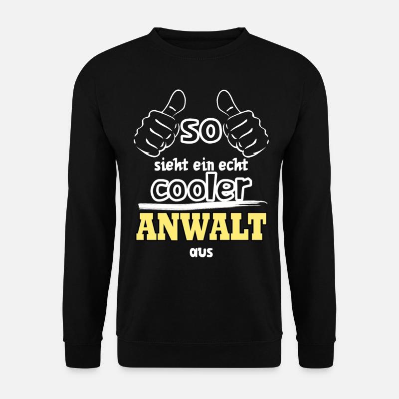 Cooler Anwalt - Unisex Pullover - Schwarz