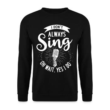 Chanteurs musiciens chanter musique Karaoke chanson - Sweat-shirt Unisexe - noir - Devant - Alina (178cm) & Michal (187cm)