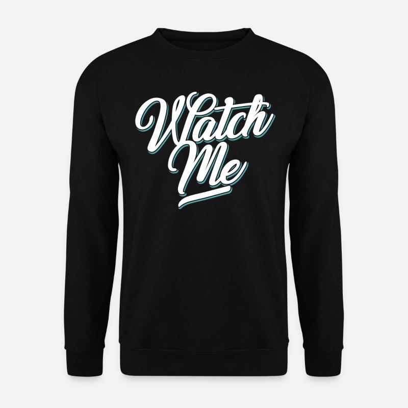 regardez-moi Graphique - Sweat-shirt Unisexe - noir