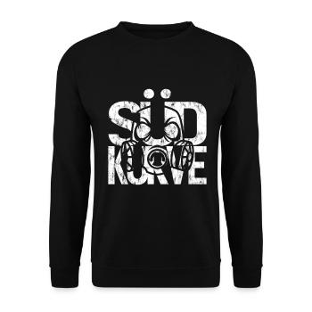 Südkurve - Fussball Fanshirt - Unisex Pullover - Schwarz - Vorne - Alina (178cm) & Michal (187cm)